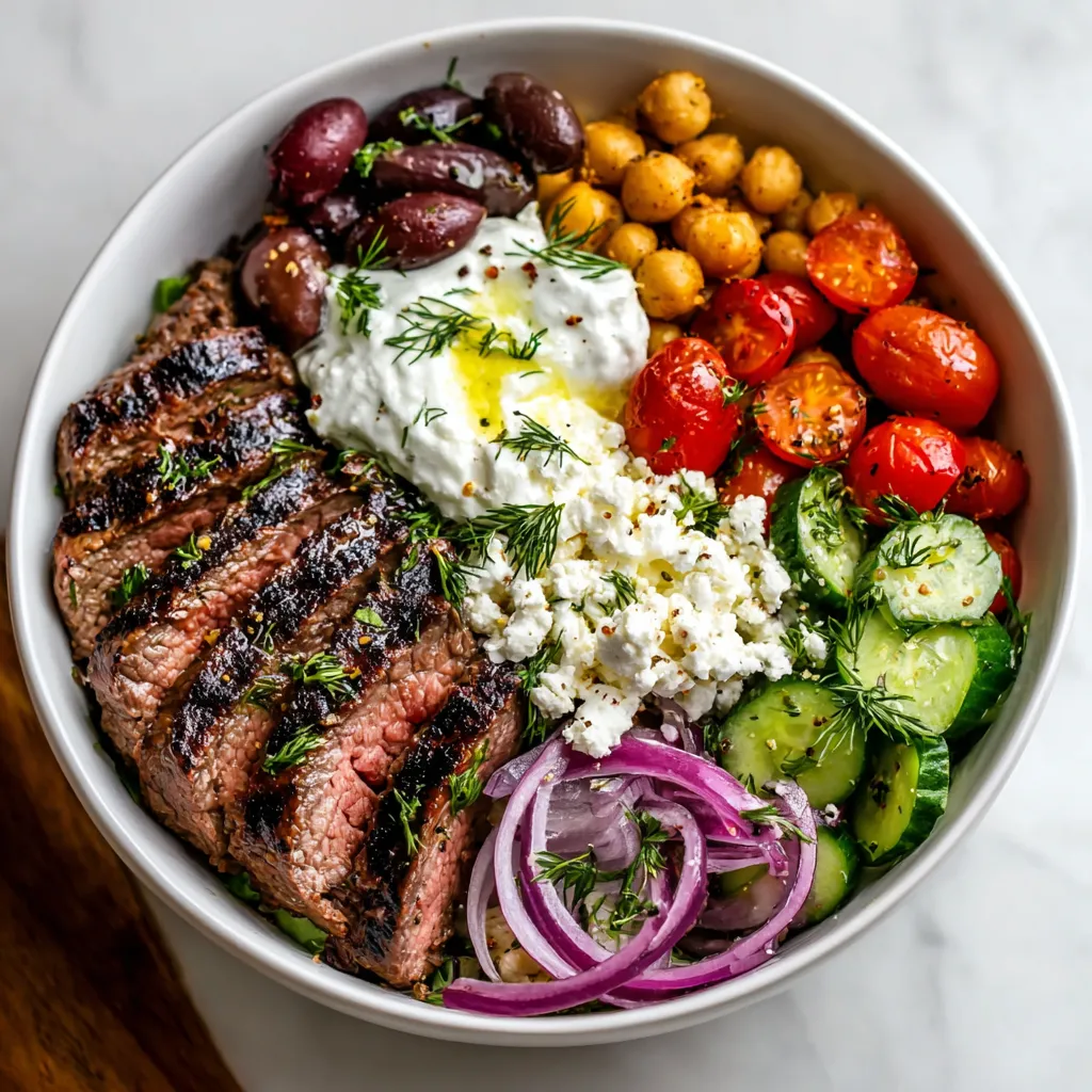 A bowl of food with meat, vegetables, and cheese.