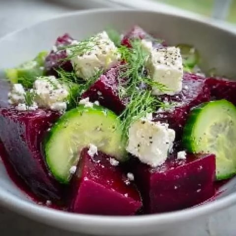 A bowl of food with vegetables and cheese.