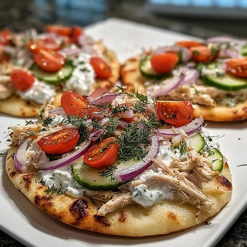 A plate of food with a pizza on it.