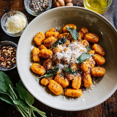 A bowl of pasta with cheese and herbs.