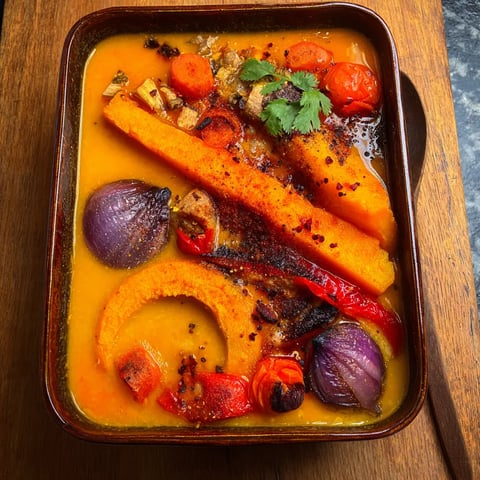 A bowl of food with carrots and onions.
