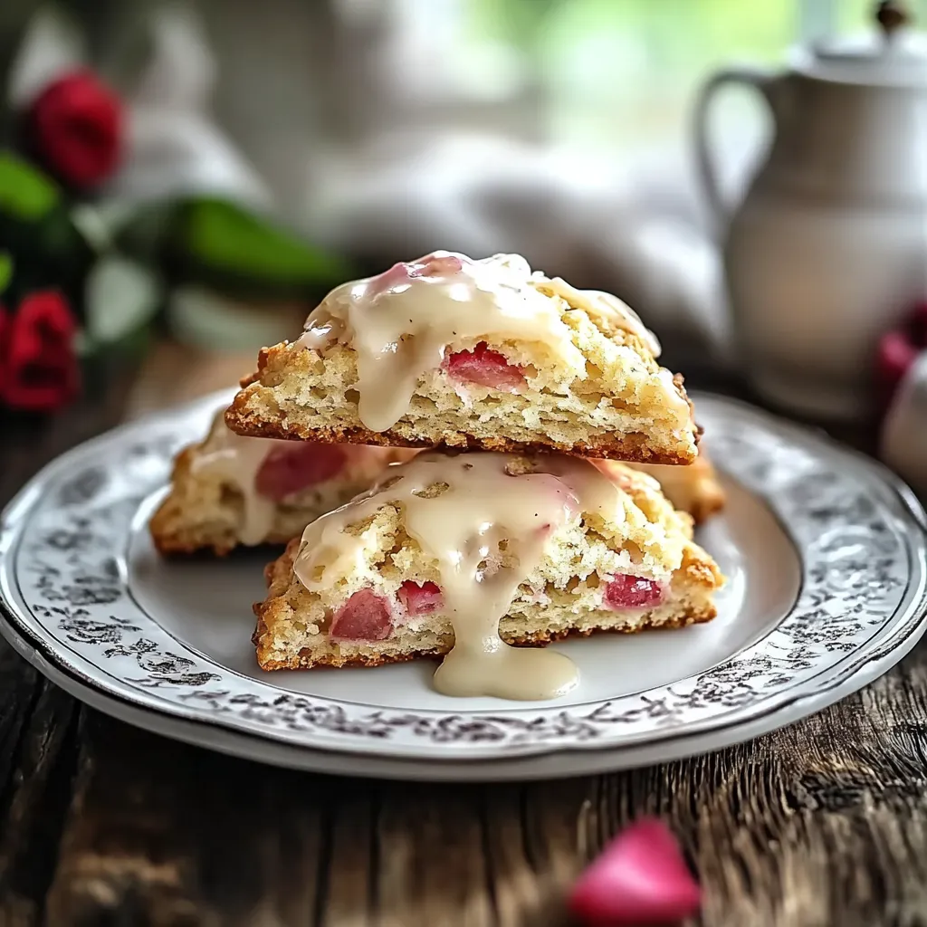 A plate of pastries with cream on top.