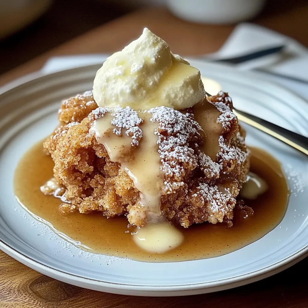 A plate of food with a dollop of whipped cream on top.