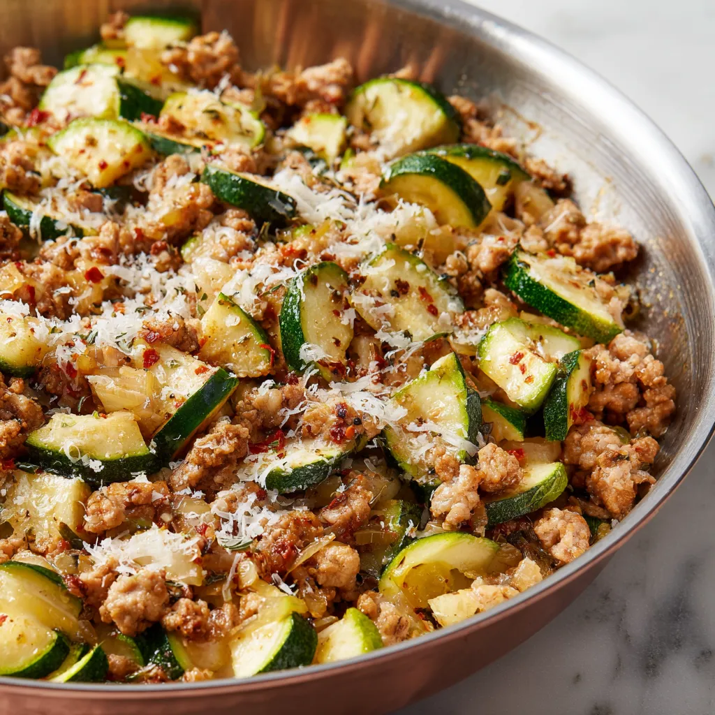 A bowl of food with meat and vegetables.