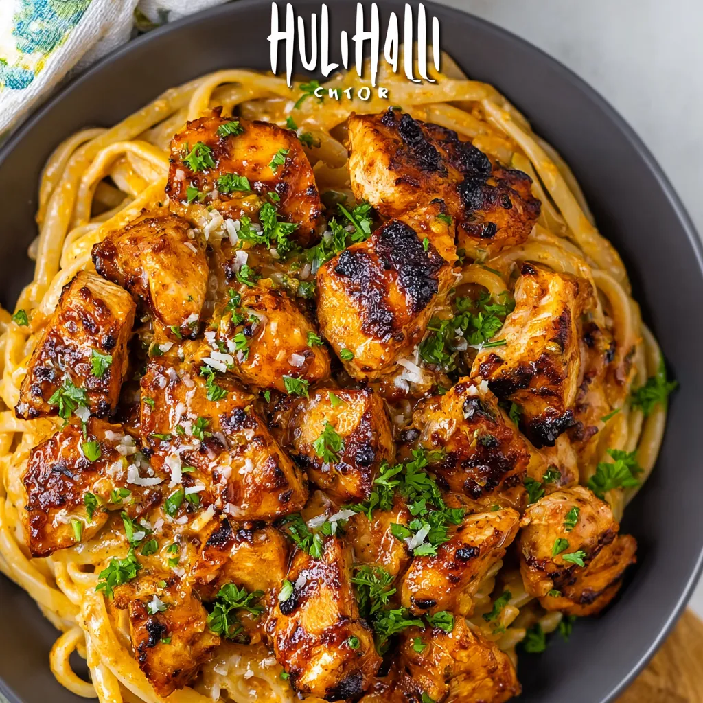 A bowl of chicken and noodles.