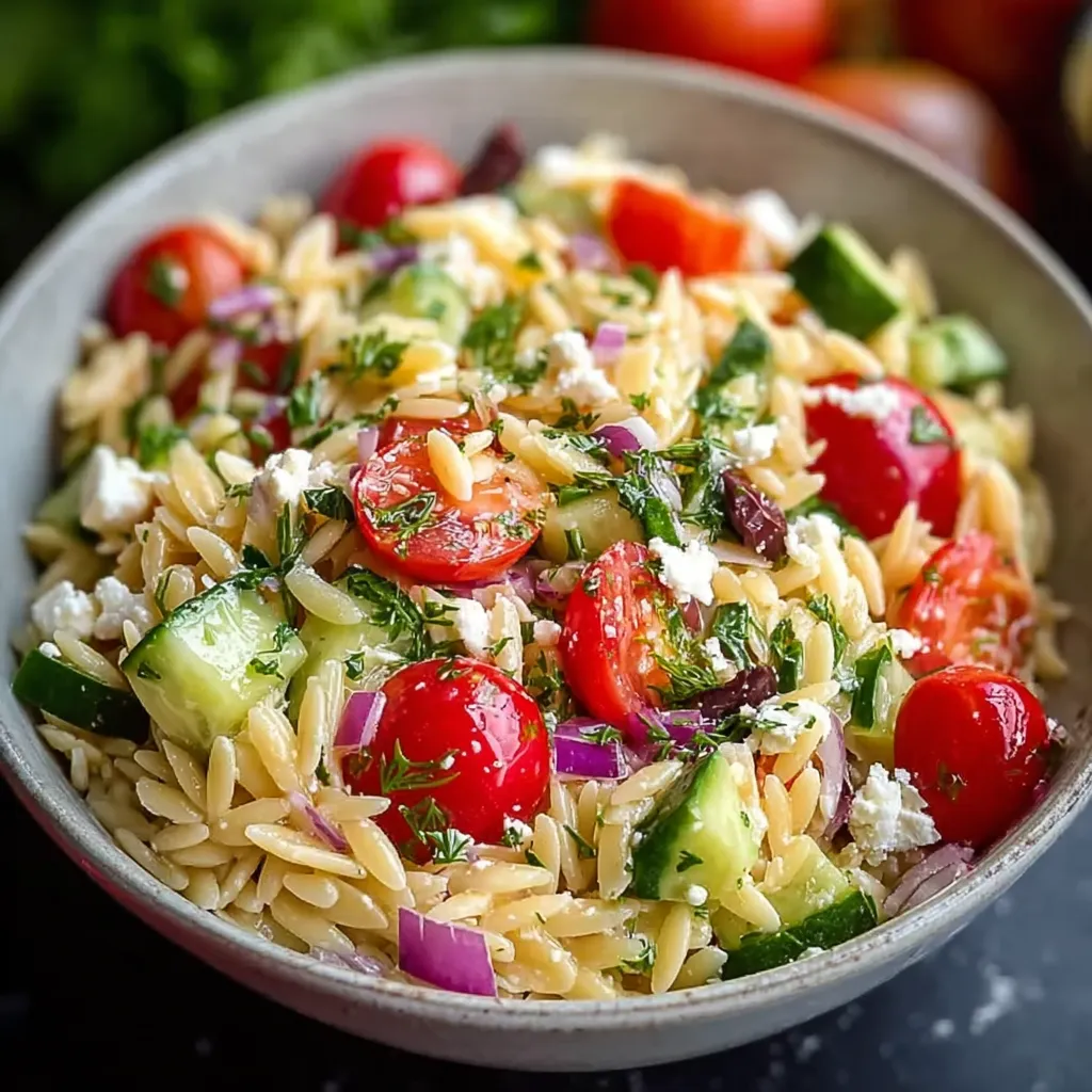 A bowl of rice with tomatoes and cucumbers.