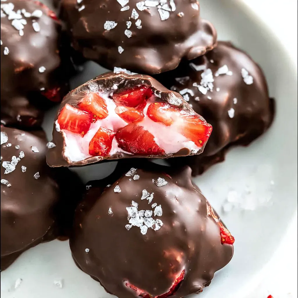 A plate of chocolate covered strawberries.