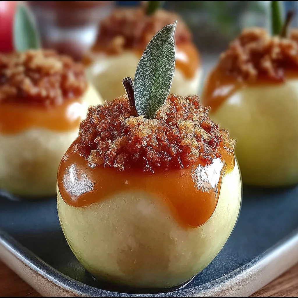 A plate of food with a sauce on top.