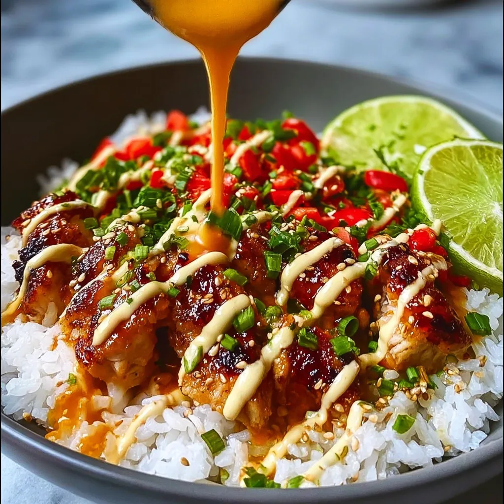 A bowl of food with a spoon in it.