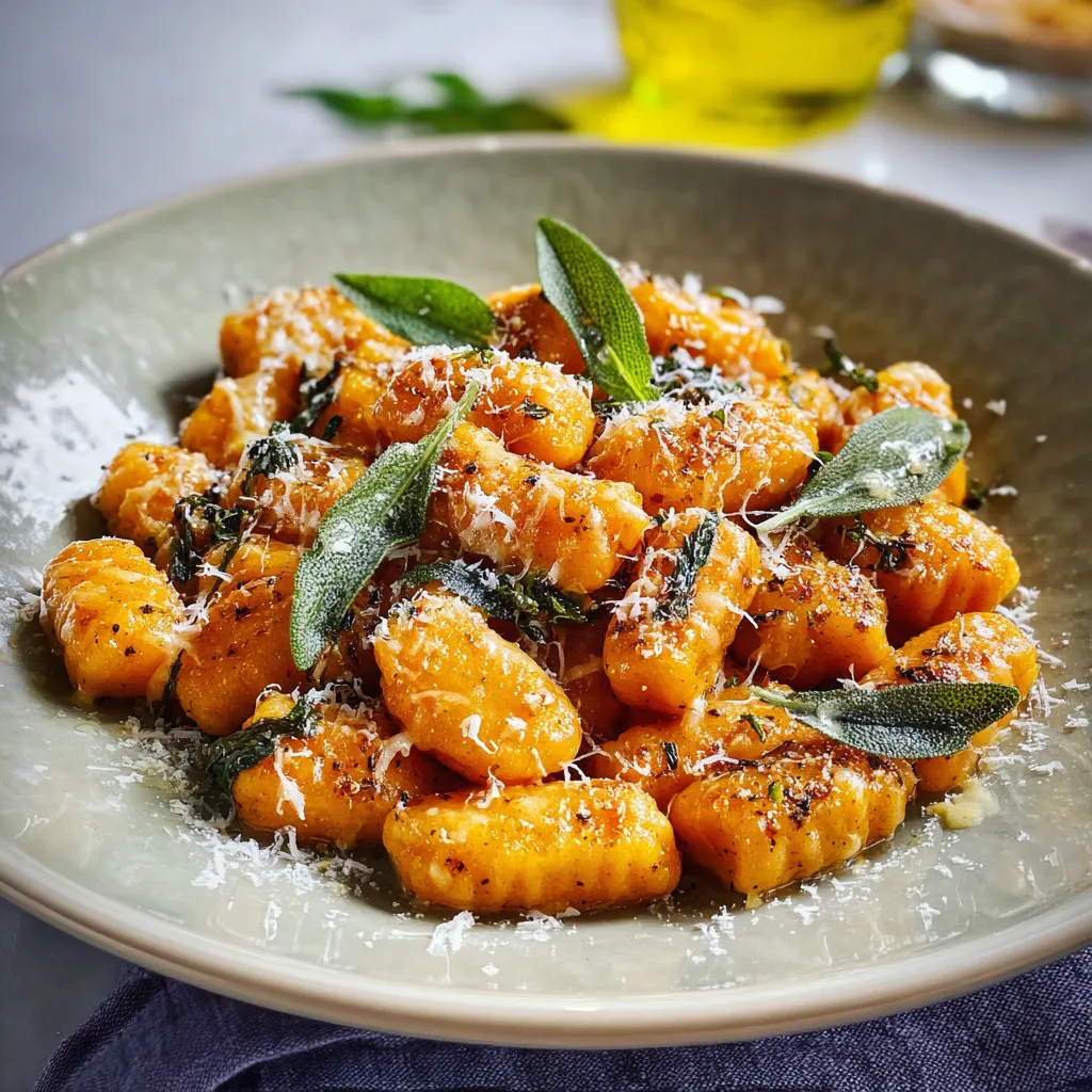 A plate of pasta with cheese and herbs.