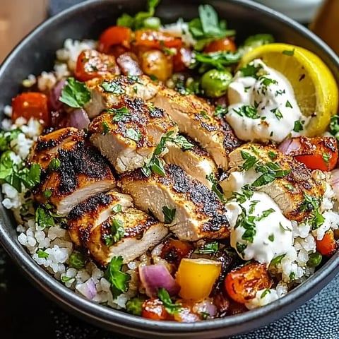 A bowl of food with meat and vegetables.