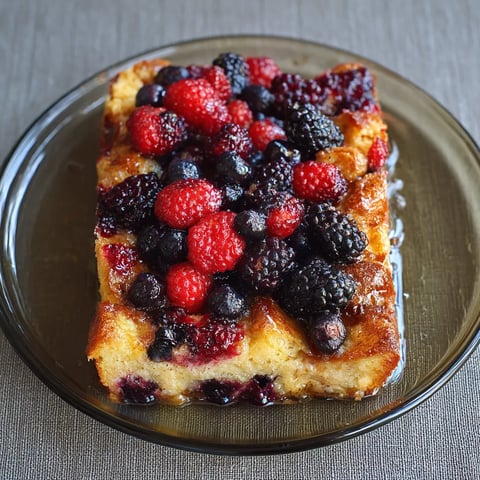 A slice of cake with berries on top.