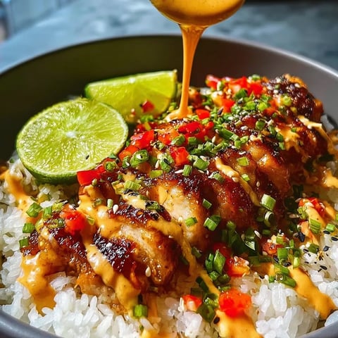 A bowl of food with a spoon in it.