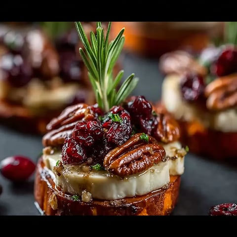 A close up of a food item with a green stem and red berries.